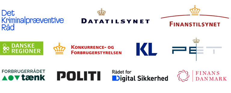 Logoer af samarbejdspartnere for sikkerdigital.dk
