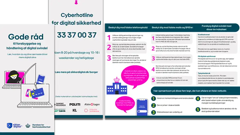 Billede af folder om digital sikkerhed